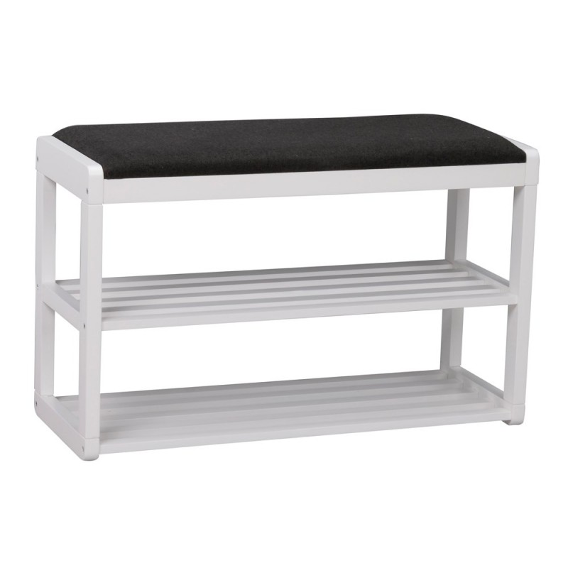 RO Met Shoe Rack Bench White